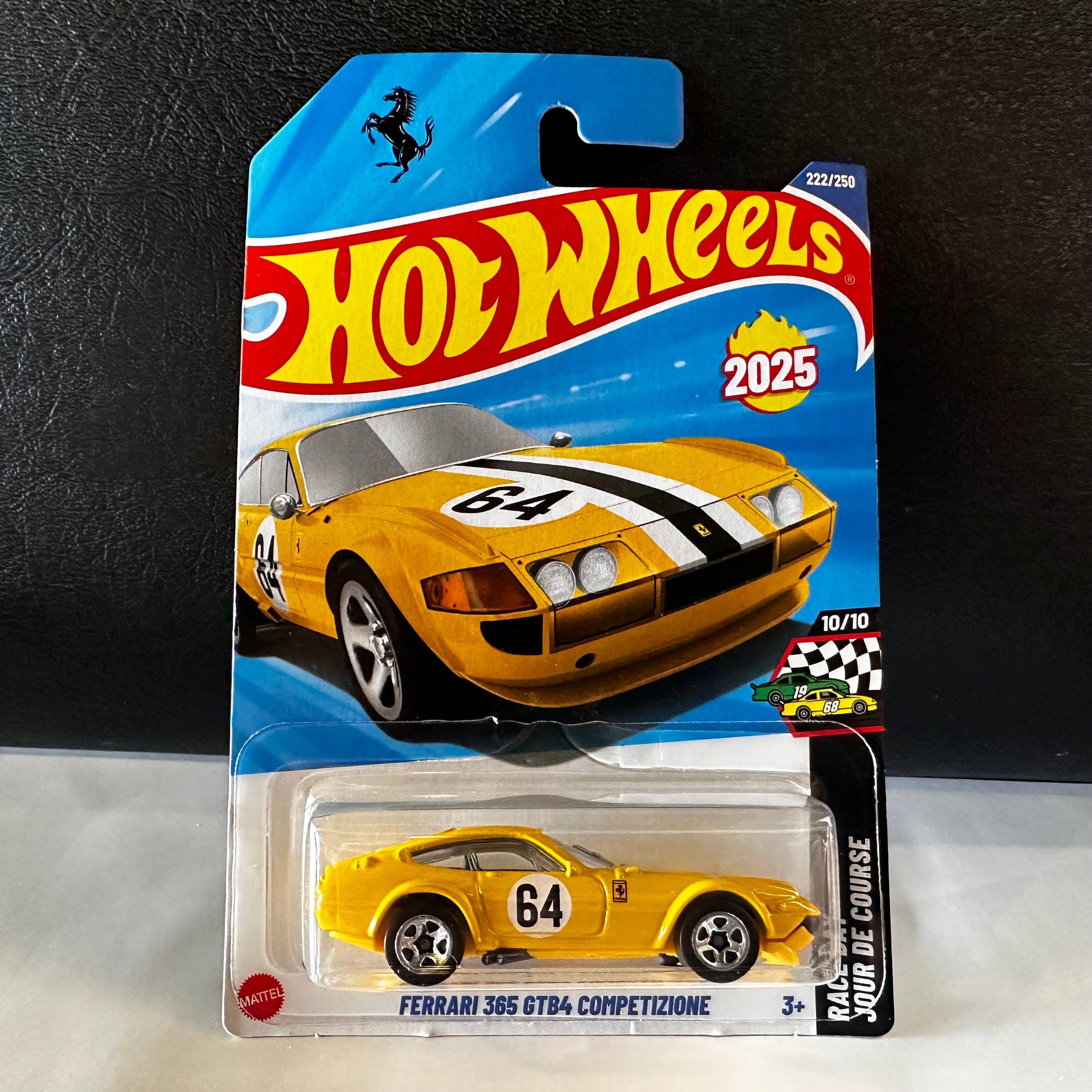 Hot Wheels Ferrari 365 GTB4 Competizione – Yellow, #64