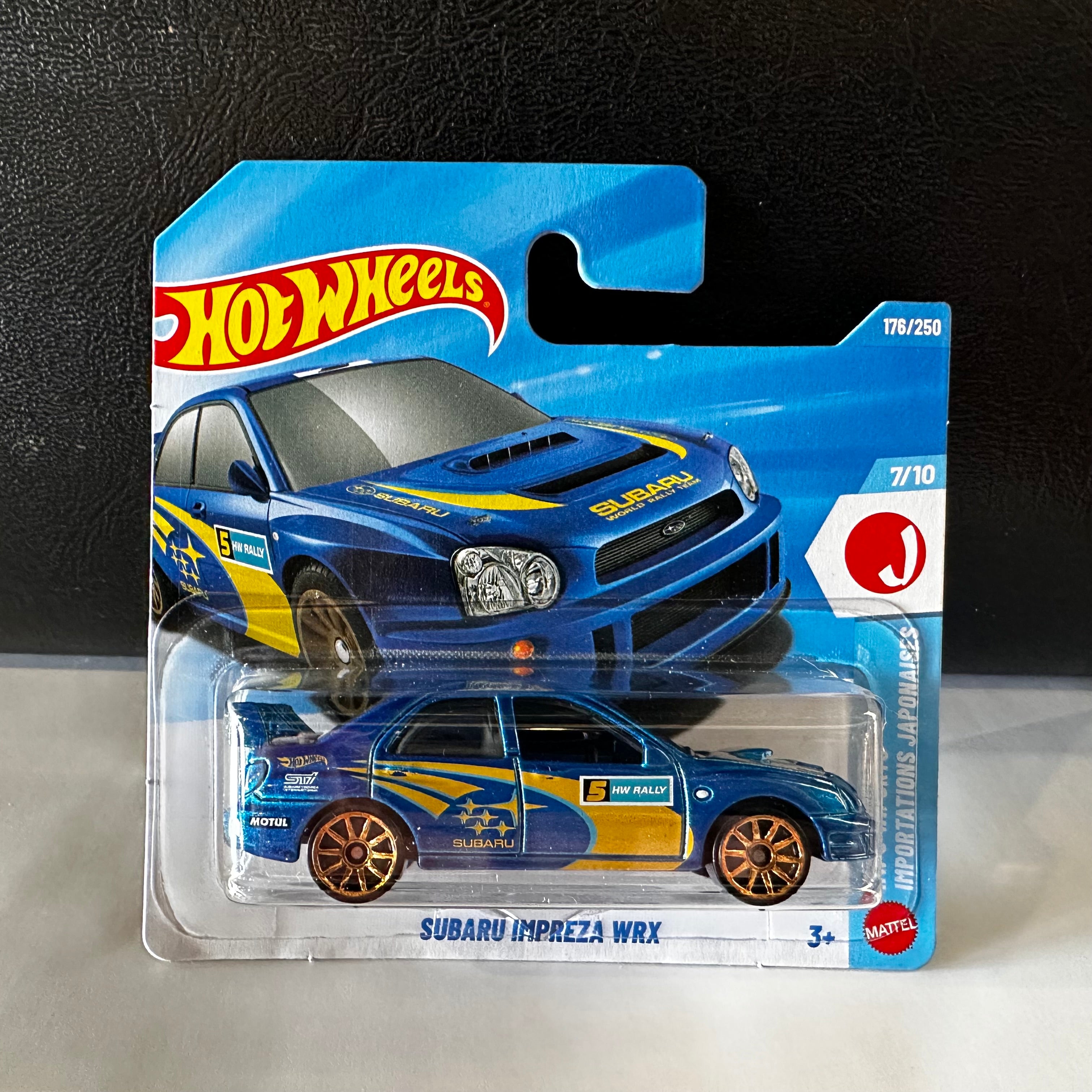 Hot Wheels Subaru Impreza WRX – Blue / gold